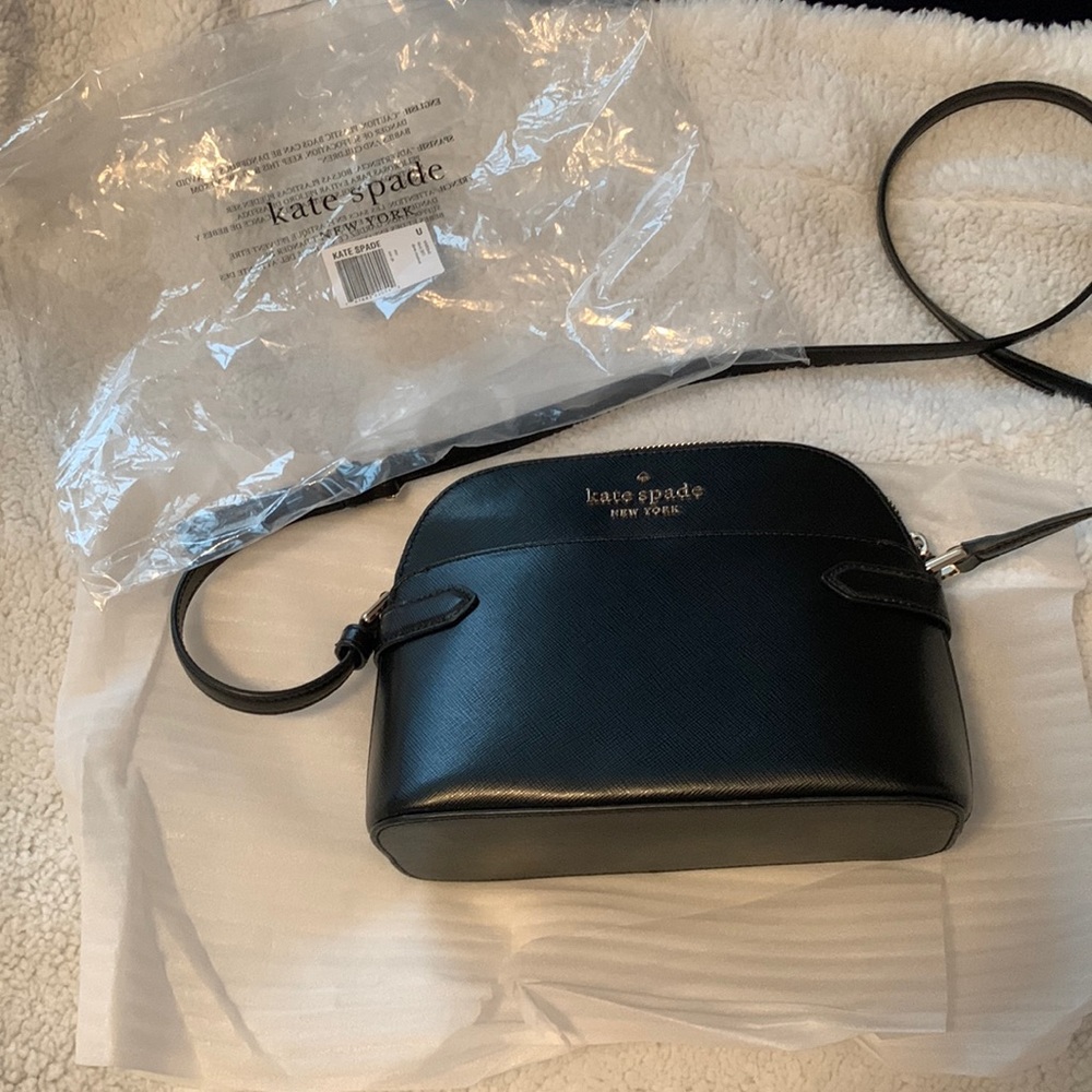 NWOT Black Kate Spade dome crossbody